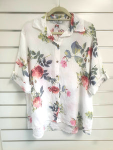 LUISA- Summer Rose shirt