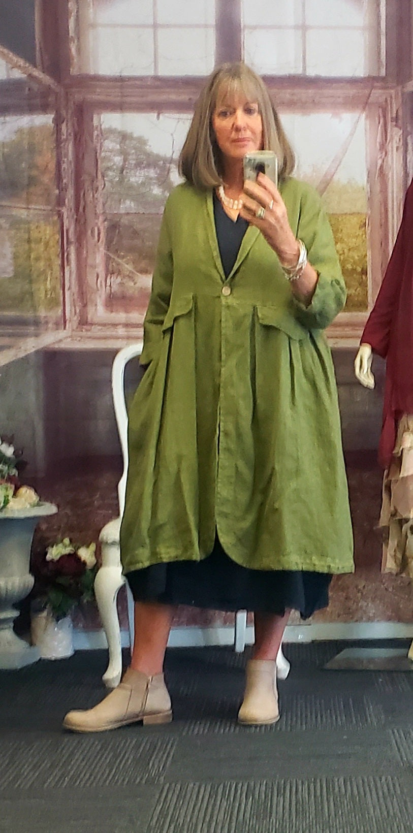 MARCELLA - Pleat detail Coat