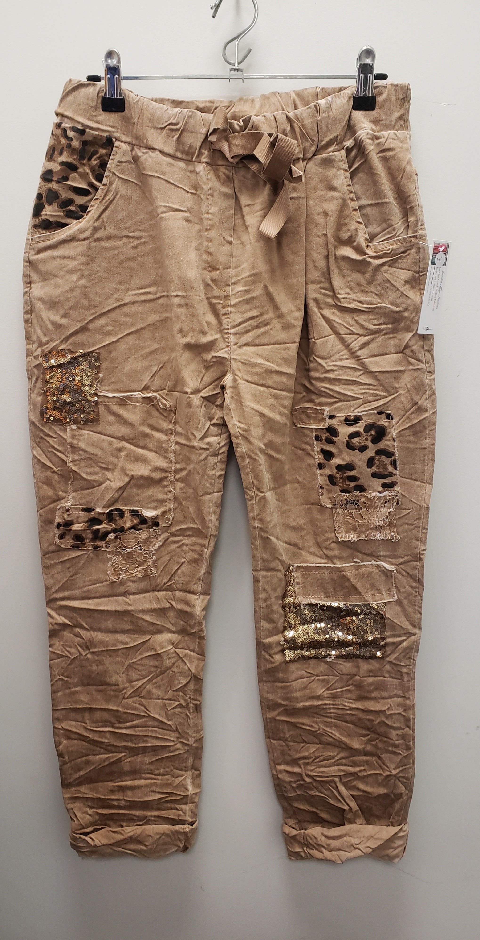 MARTA Leopard accent pants