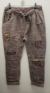 MARTA Leopard accent pants