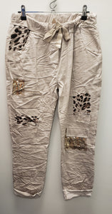 MARTA Leopard accent pants