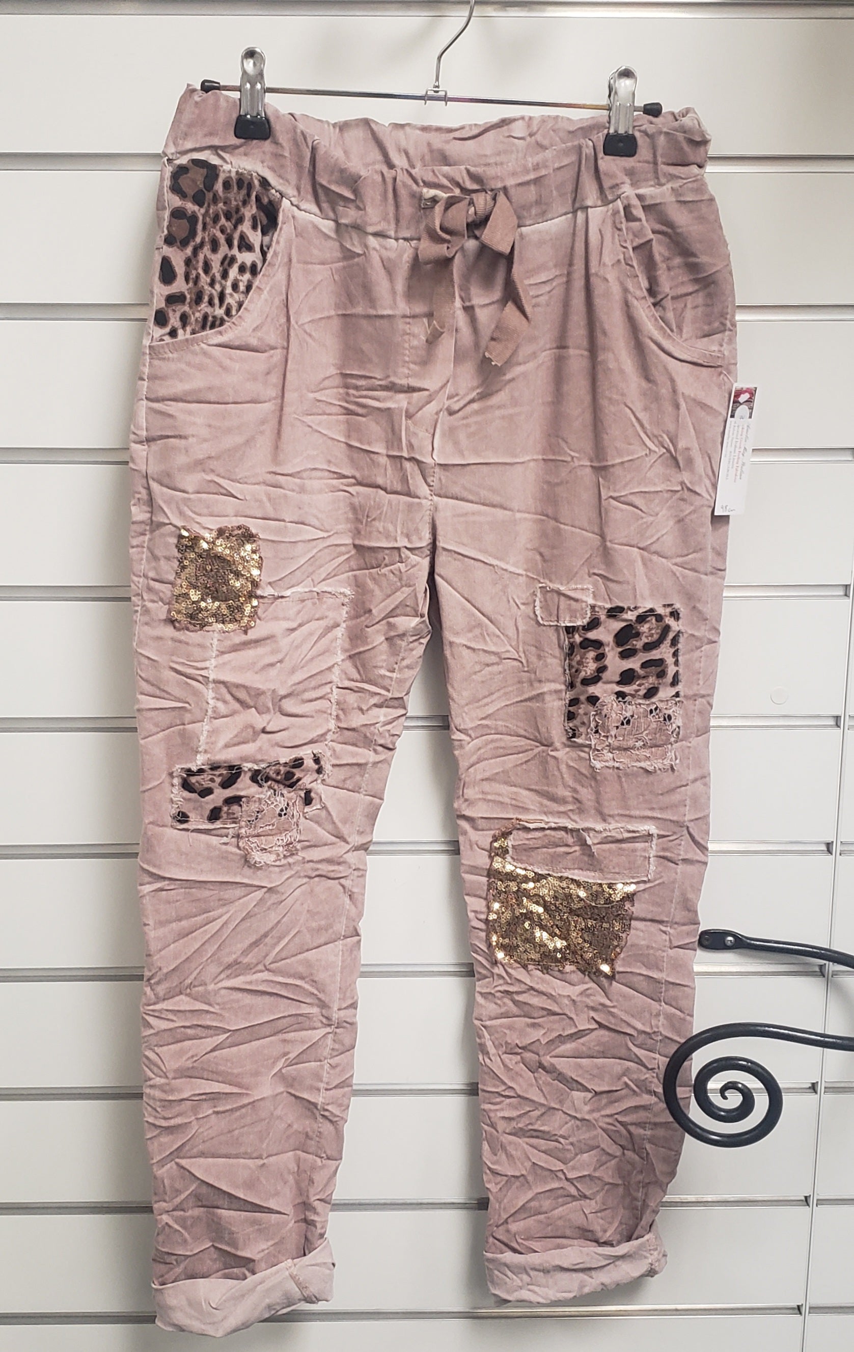 MARTA Leopard accent pants