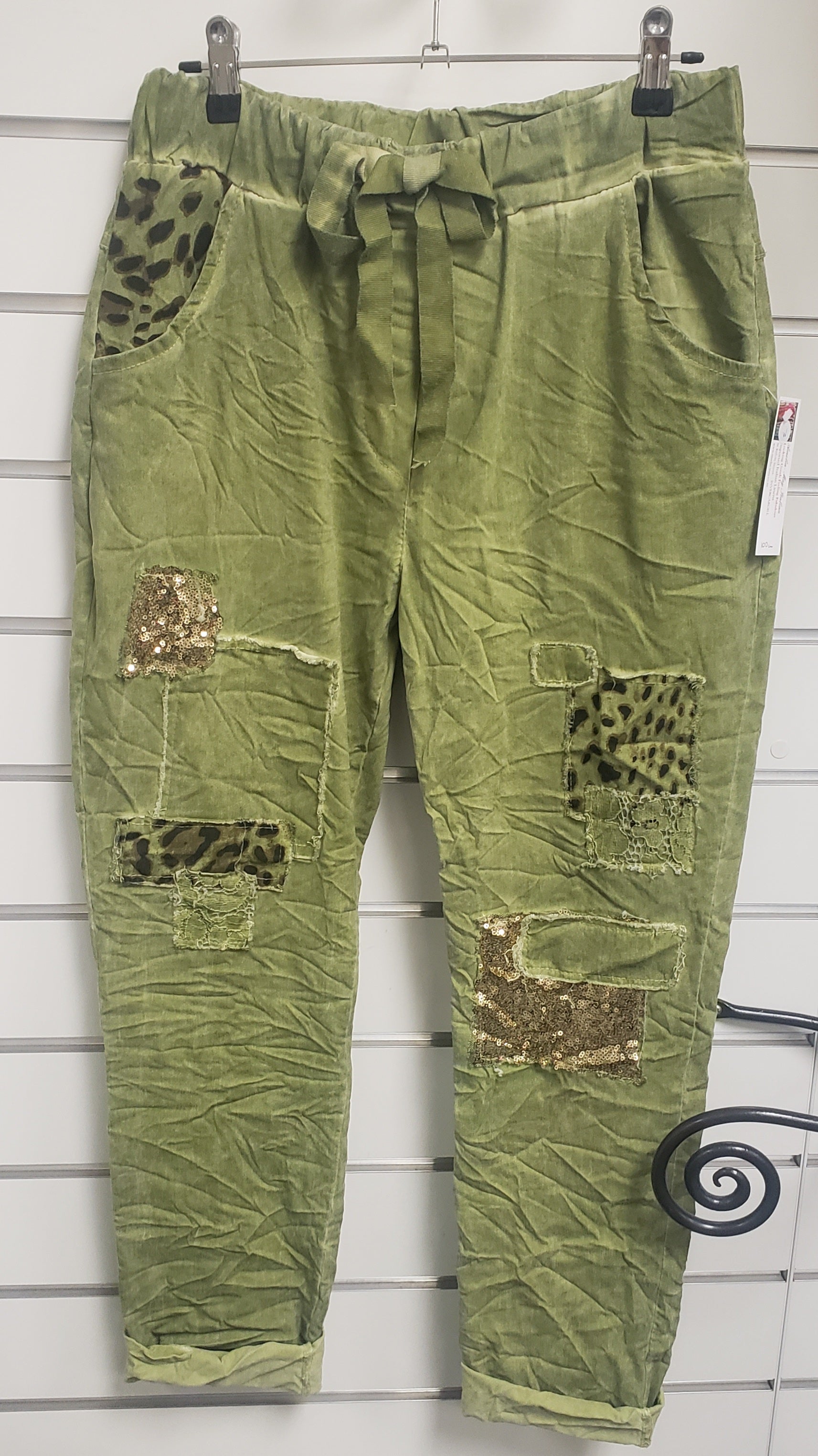 MARTA Leopard accent pants