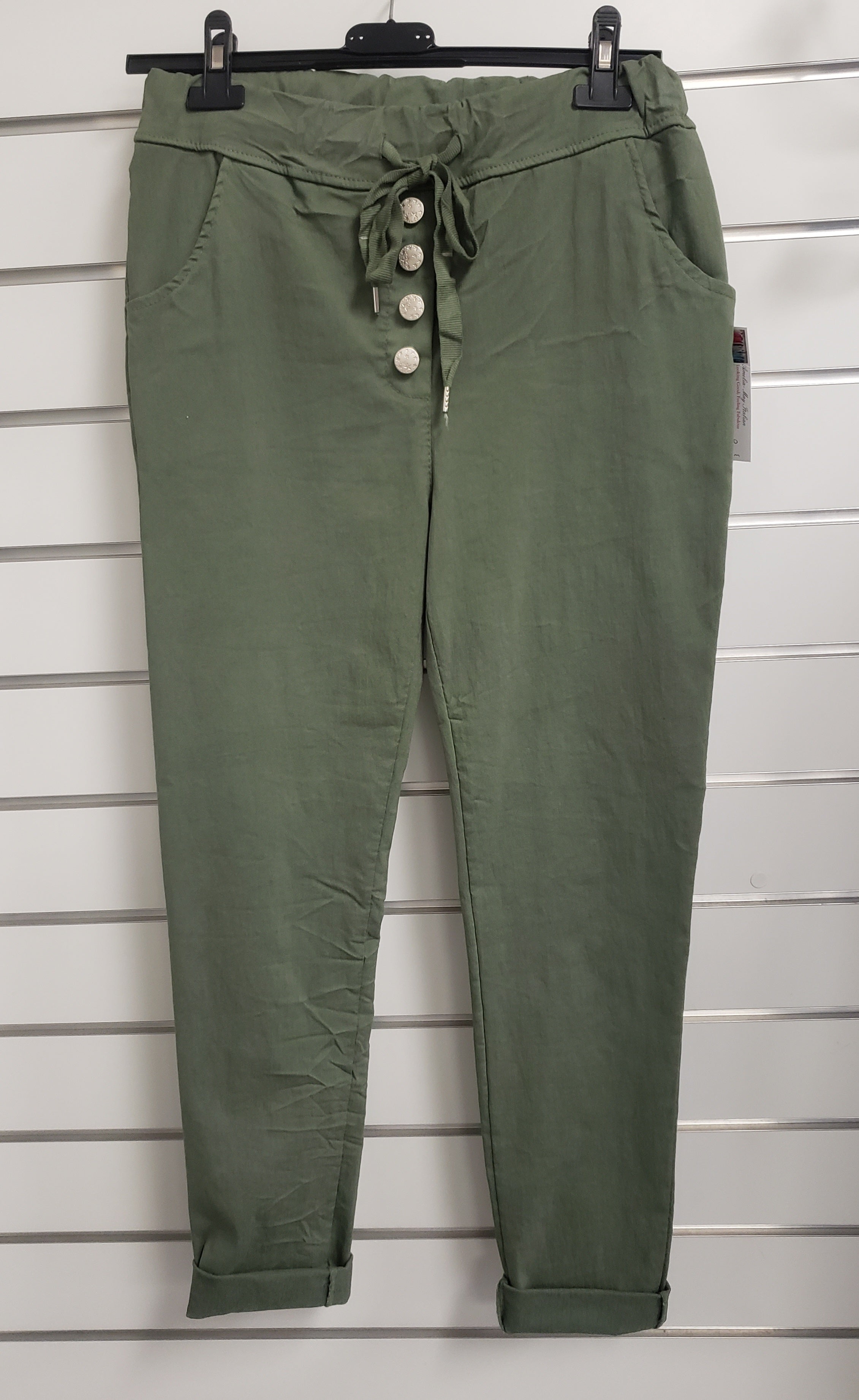 Beatrice- Studded fly detail pants