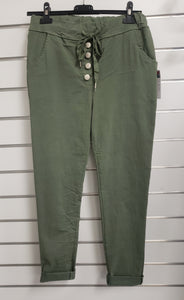 Beatrice- Studded fly detail pants