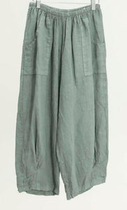 TERINA- 7/8 Linen Pants