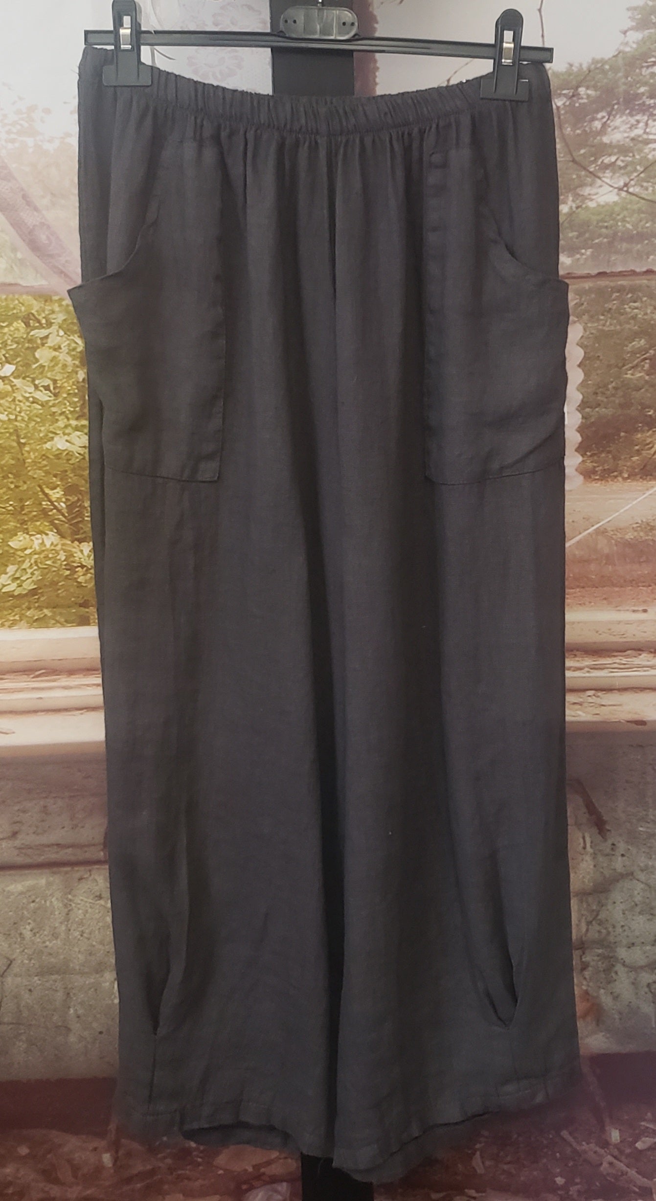 TERINA- 7/8 Linen Pants