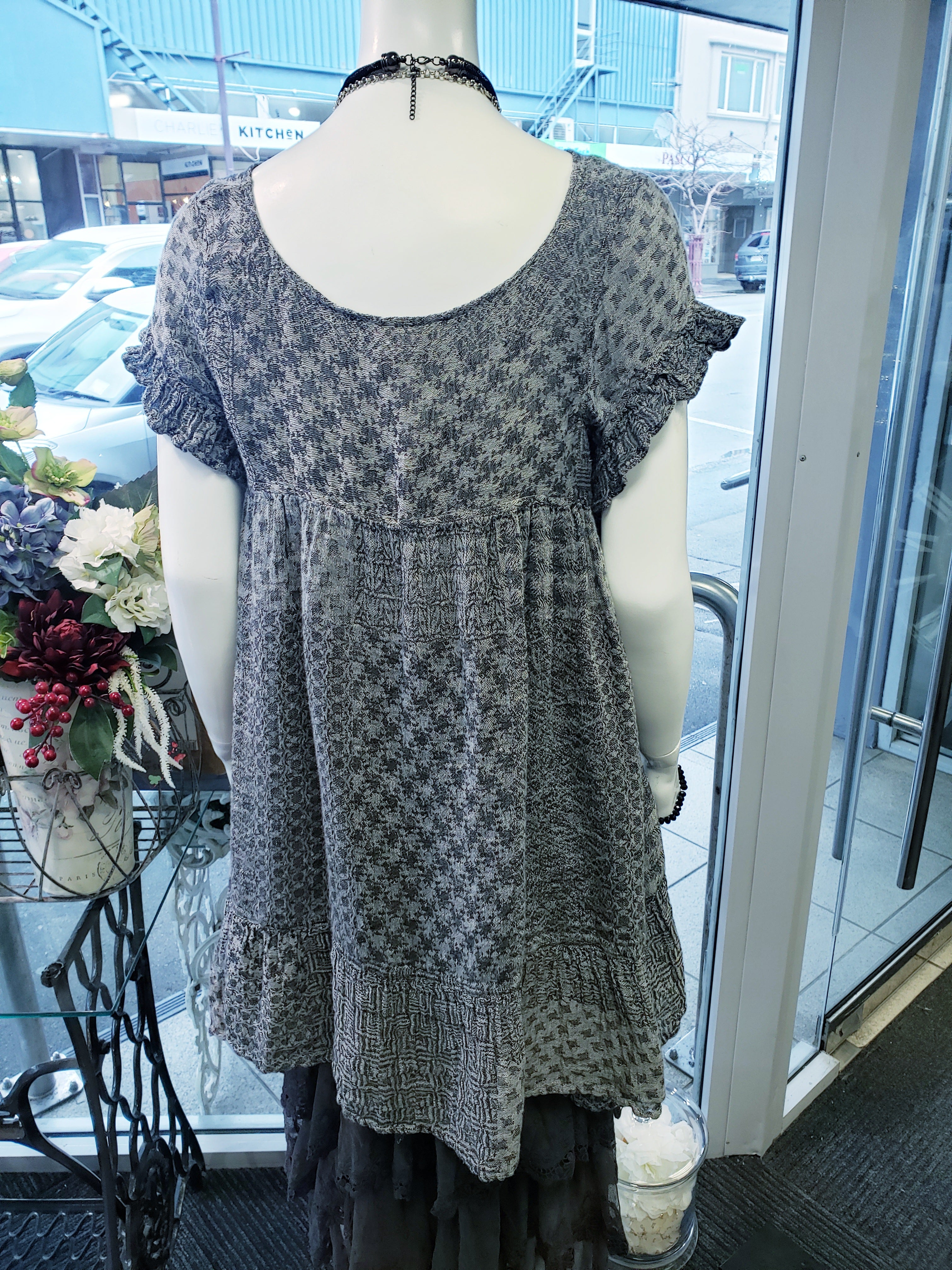 VESTITO BUFFETONE-burdell nero;