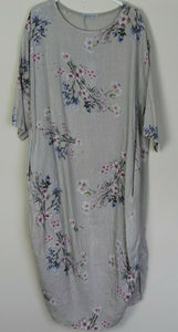 ISABELLA - Floral Sprig Cocoon Dress