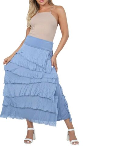 FLORENTINA- Shredded Silk Skirt