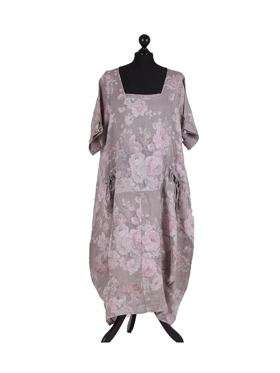 EMILIA-  Long Sleeve Dress Vintage Rose