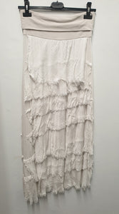 FLORENTINA- Shredded Silk Skirt