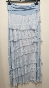FLORENTINA- Shredded Silk Skirt